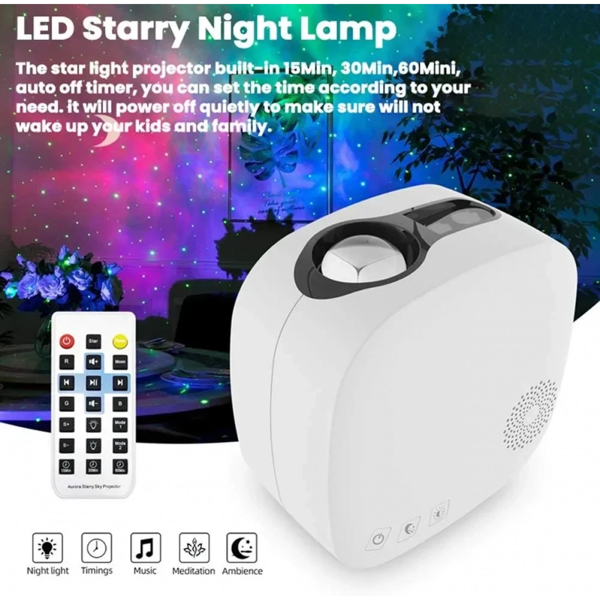 Προβολέας Starry sky projector LED