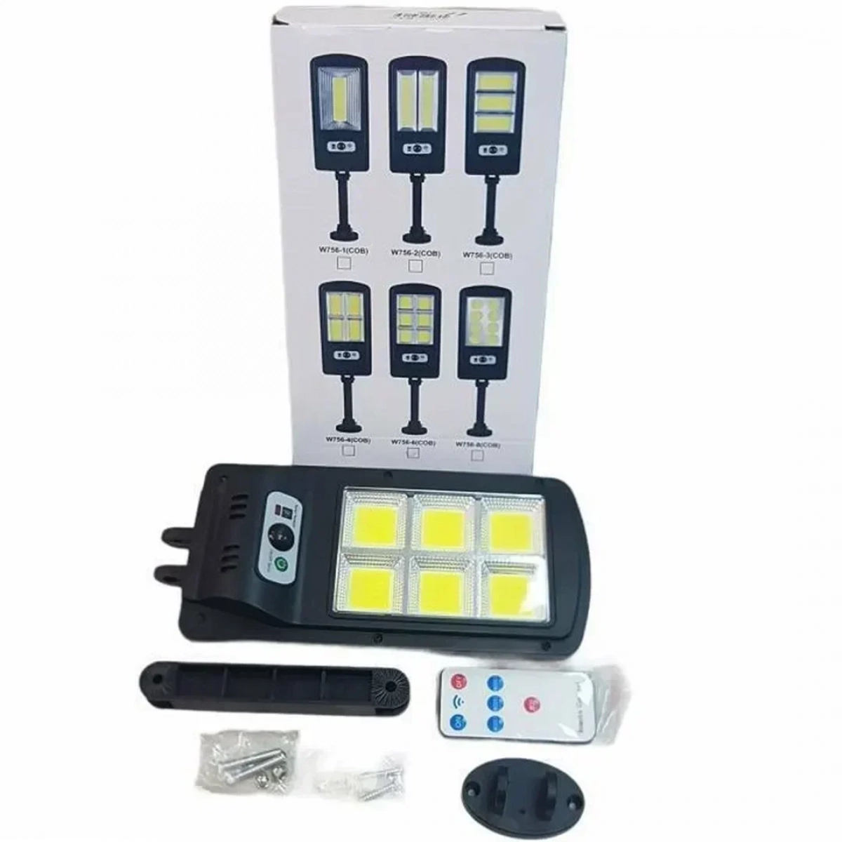 LED Solar Street Lights W756-6 Ασύρματο Ηλιακό Φωτιστικό Αισθητήρα Κίνησης Φωτιστικό Ασφαλείας με 3 Λειτουργίες Φωτισμού