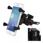 Extreme Action Bάση Φορτιστής USB Κινητού με Spider Grip για Μηχανή & Ποδήλατο