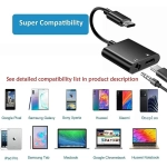 Προσαρμογέας υποδοχής ακουστικών USB τύπου C σε aux 3.5 mm 2 σε 1 FOYU FO-S041