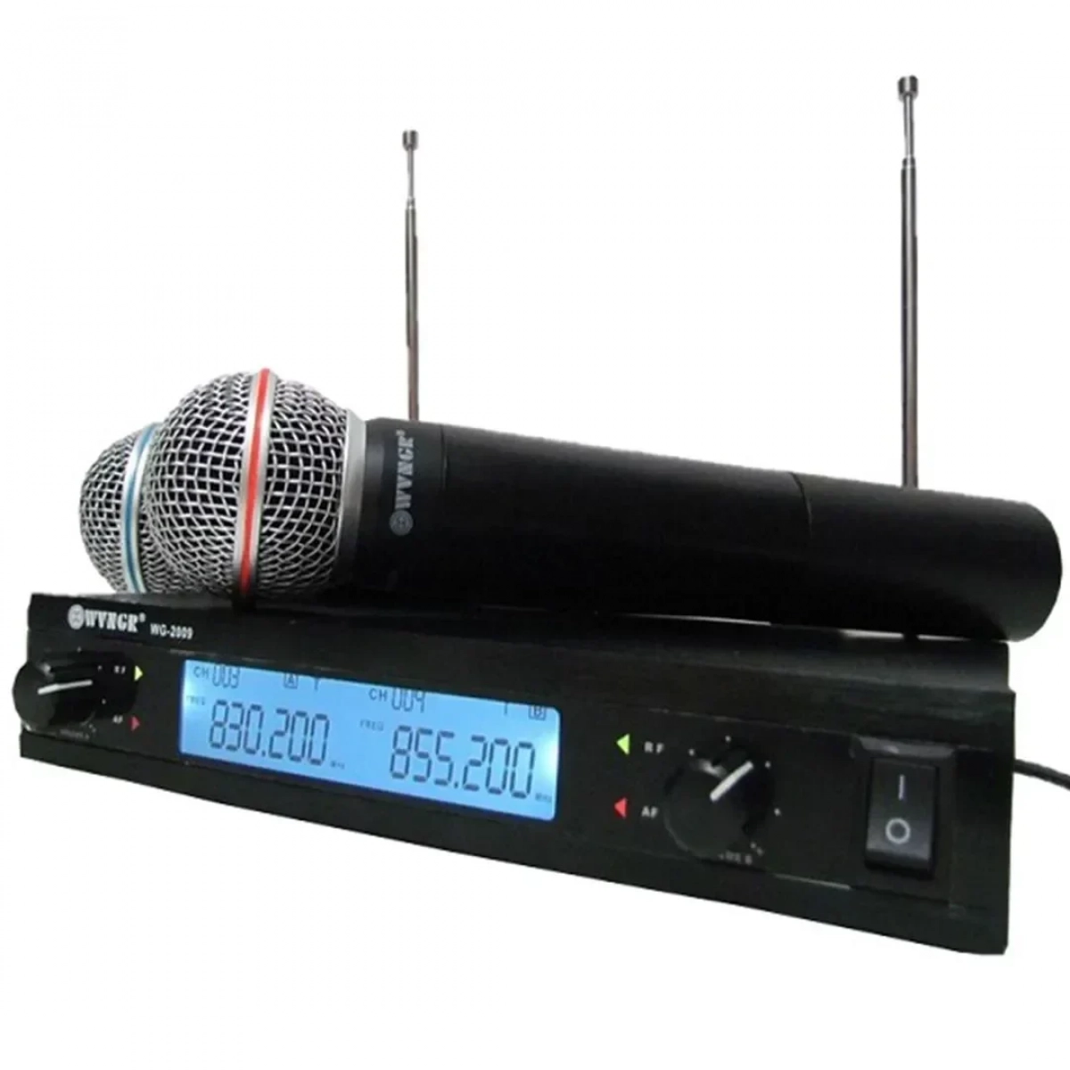 Ψηφιακή Studio Quality Συσκευή για Karaoke με 2 Ασύρματα Μικρόφωνα, WVNGR WG-2009