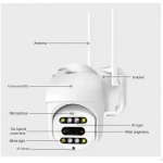 Andowl IP Wi-Fi Κάμερα 1080p Αδιάβροχη με Φακό 3.6mm Q-S2000