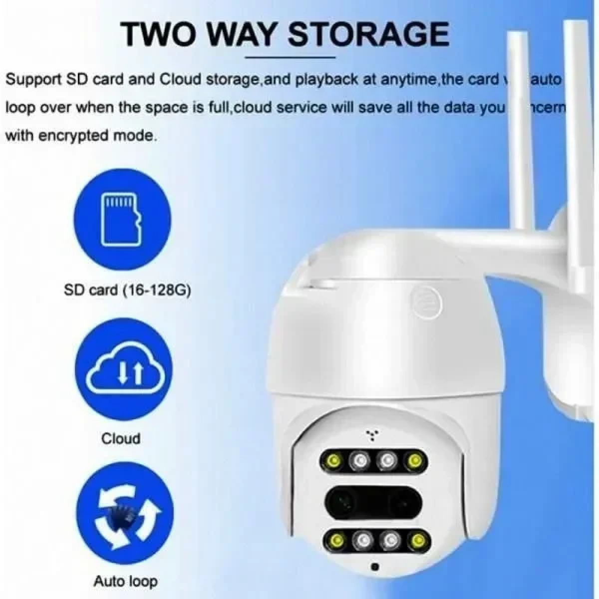 Andowl IP Wi-Fi Κάμερα 1080p Αδιάβροχη με Φακό 3.6mm Q-S2000