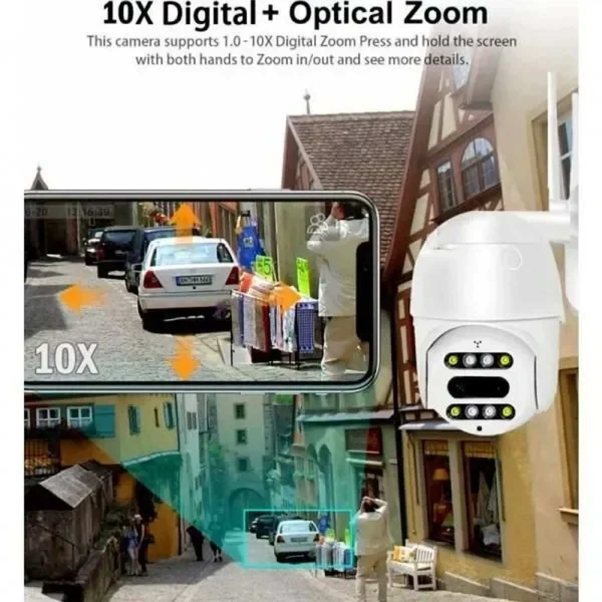 Andowl IP Wi-Fi Κάμερα 1080p Αδιάβροχη με Φακό 3.6mm Q-S2000