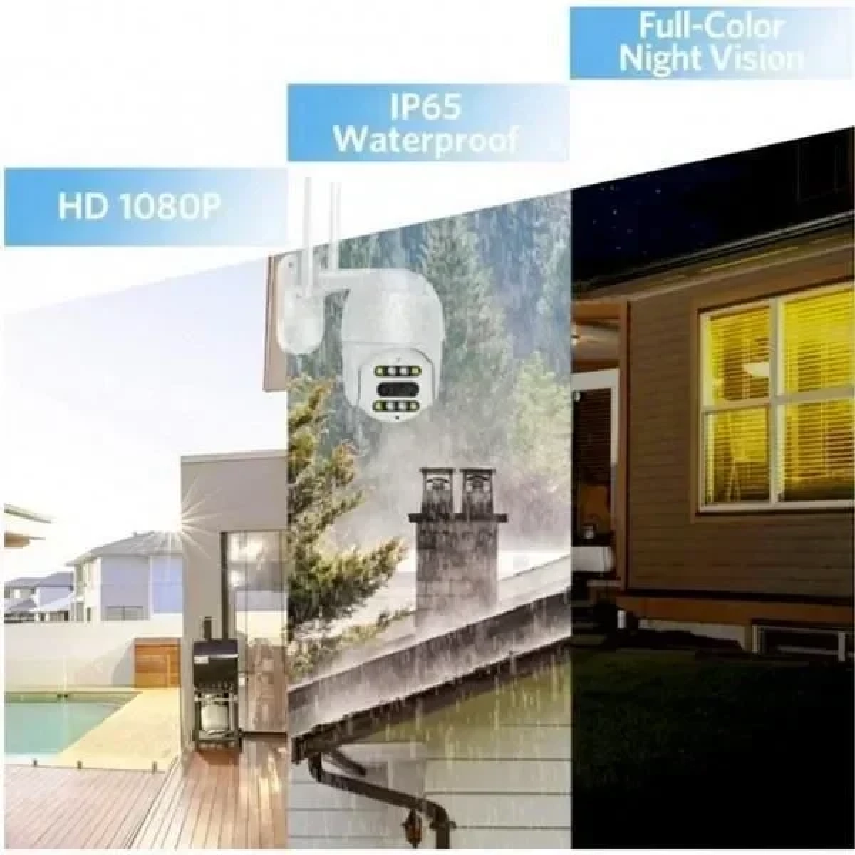Andowl IP Wi-Fi Κάμερα 1080p Αδιάβροχη με Φακό 3.6mm Q-S2000