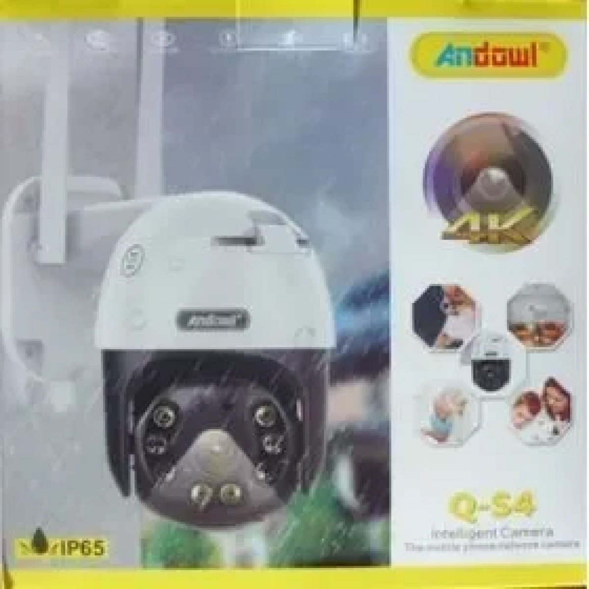 IP Κάμερα Ασφαλείας 4K WiFi AI Dome 360° Andowl Q-S4 - Λευκό