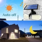 Αδιάβροχος Διπλός Ηλιακός Προβολέας με 78 LED με Ανιχνευτή Κίνησης και 360° Κάλυψη SH-078