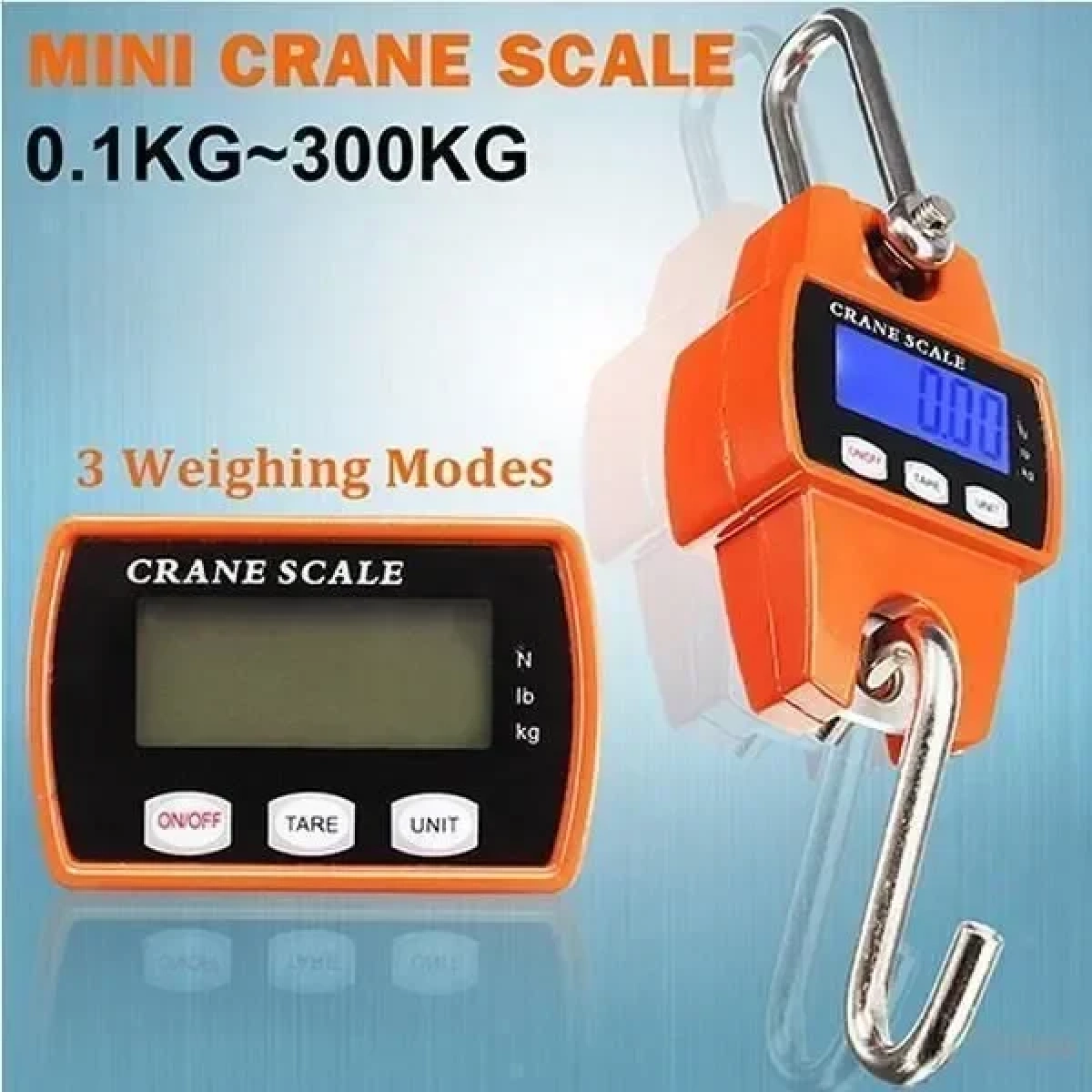 Κρεμαστή ηλεκτρονική ζυγαριά 300kg/50gr | OEM
