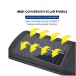 LED Solar Street Lights W756-6 Ασύρματο Ηλιακό Φωτιστικό Αισθητήρα Κίνησης Φωτιστικό Ασφαλείας με 3 Λειτουργίες Φωτισμού