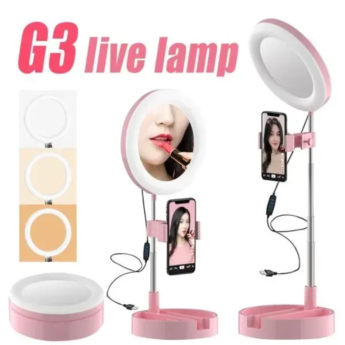 Ring light & Καθρέπτης 2 σε 1 - G3 Ring light