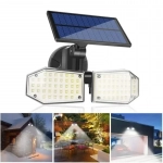 Αδιάβροχος Διπλός Ηλιακός Προβολέας με 78 LED με Ανιχνευτή Κίνησης και 360° Κάλυψη SH-078