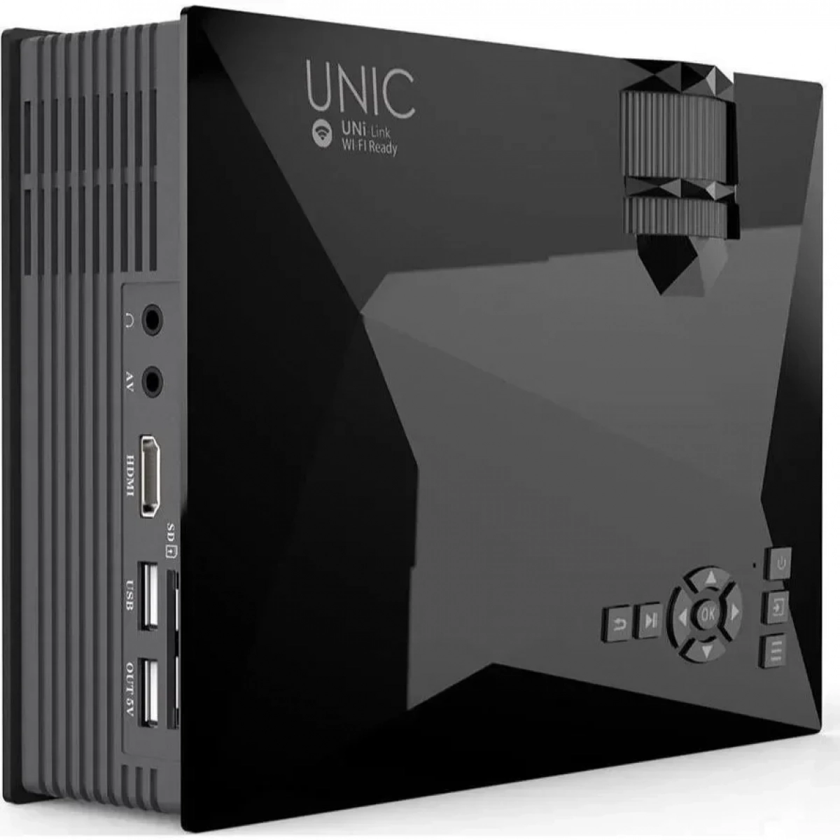 Mini Projector LED 1080P (WiFi - Miracast - Airplay - DLNA) - Unic UC46
