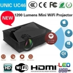 Mini Projector LED 1080P (WiFi - Miracast - Airplay - DLNA) - Unic UC46