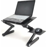 Πτυσσόμενο τραπεζάκι για laptop με 2 θέσεις για ανεμιστήρες ψύξης και θέση mouse (T8)