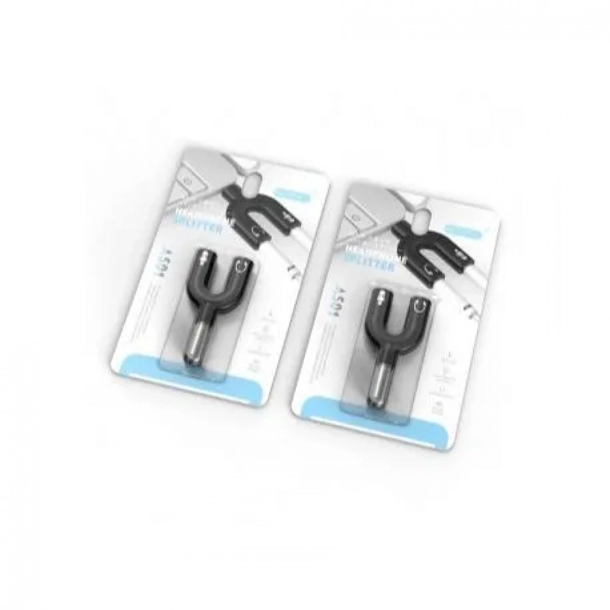 Αντάπτορας 3.5mm Stereo Splitter Audio to Mic & Headset Jack FOYU FO-S035 σε μαύρο χρώμα