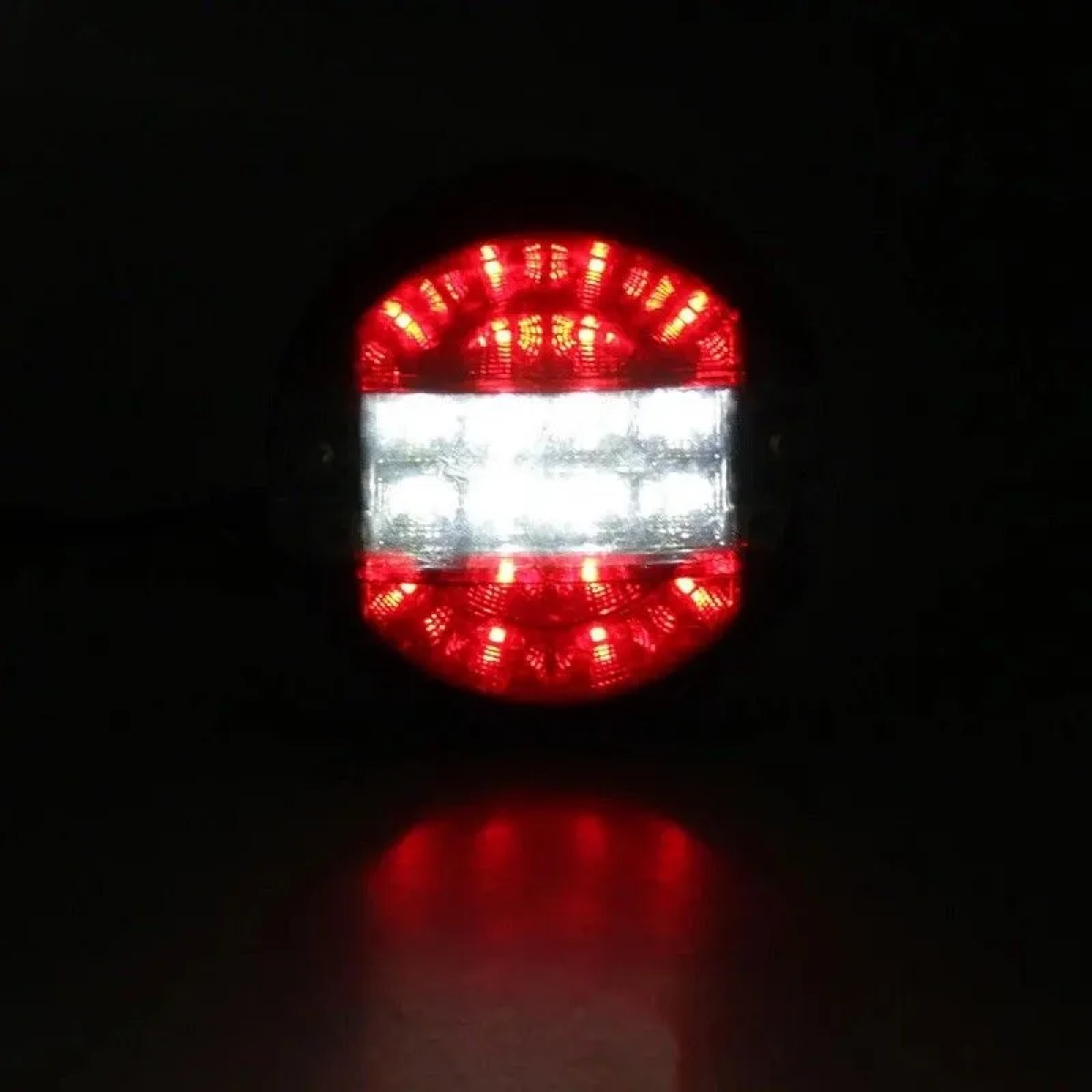 Φανάρι Στρογγυλό με 20 LED για Όπισθεν 24V Unistar II, σε πορτοκαλί χρώμα