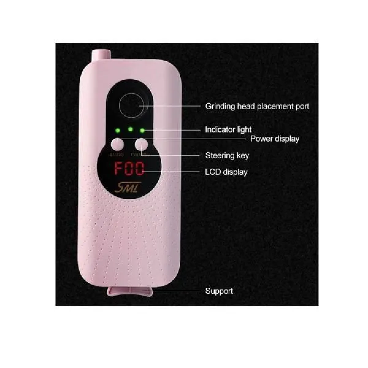 Φορητός Τροχός Μανικιούρ Πεντικιούρ - Portable Nail Polisher SML M6 - OEM
