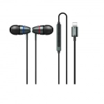 Remax RM-660i In-ear Handsfree με Βύσμα Lightning Μαύρο