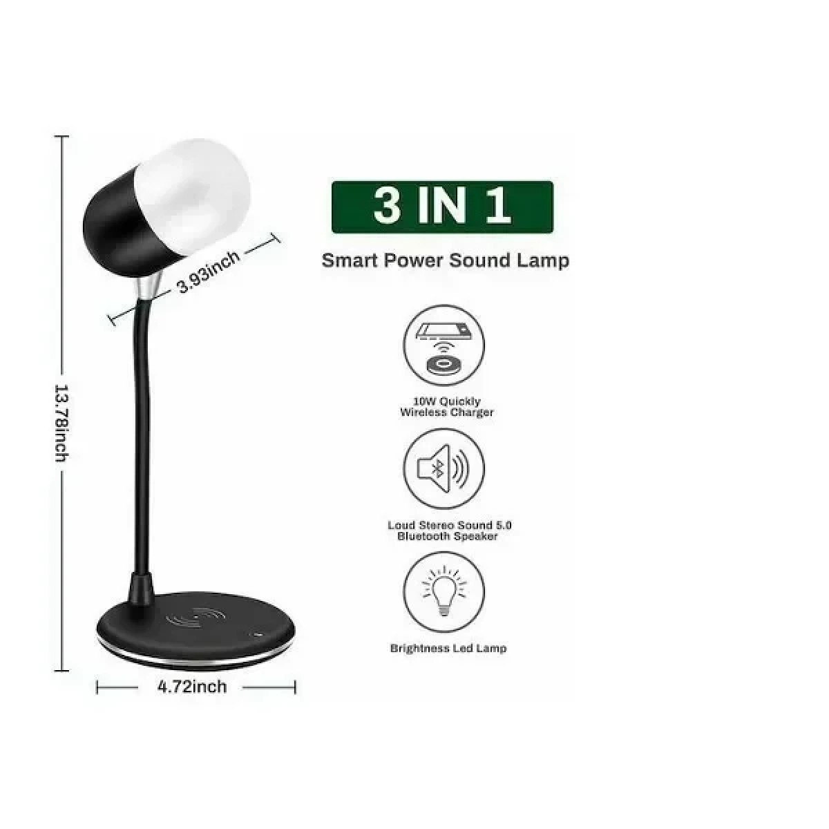 Andowl Q-68L Smart PowerSound Lamp Rose