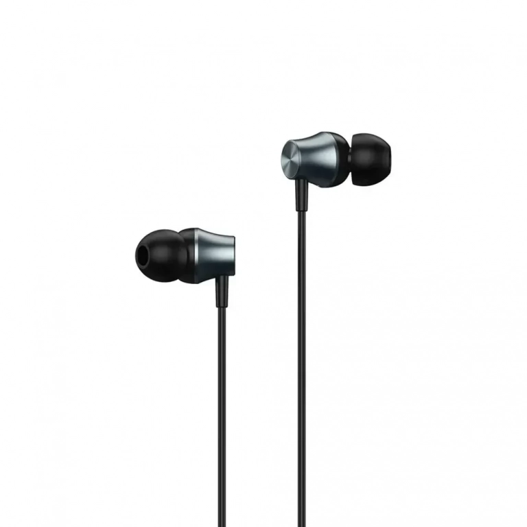 METAL WIRED EARPHONE RM-202 BLACK
