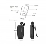 CLIP-ON WIRELESS HEADSET BLACK F990 - Photo11