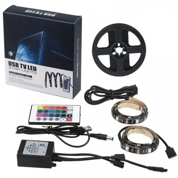 Ταινία Led για TV IP65 RGB Usb TV Led Strip Lights 5050 SMD Led 4x50cm (oem)