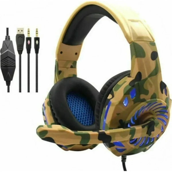 Komc G305 Over Ear Gaming Headset Brown (2x3.5mm / USB)
