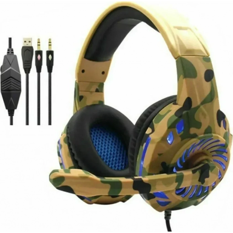 Komc G305 Over Ear Gaming Headset Brown (2x3.5mm / USB)