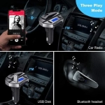 Ηandsfree Αυτοκινήτου Bluetooth Αναπτήρα με MP3 Player και Διπλό Φορτιστή - Hands Free Car Kit FM