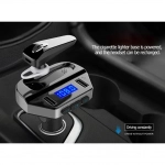 Ηandsfree Αυτοκινήτου Bluetooth Αναπτήρα με MP3 Player και Διπλό Φορτιστή - Hands Free Car Kit FM