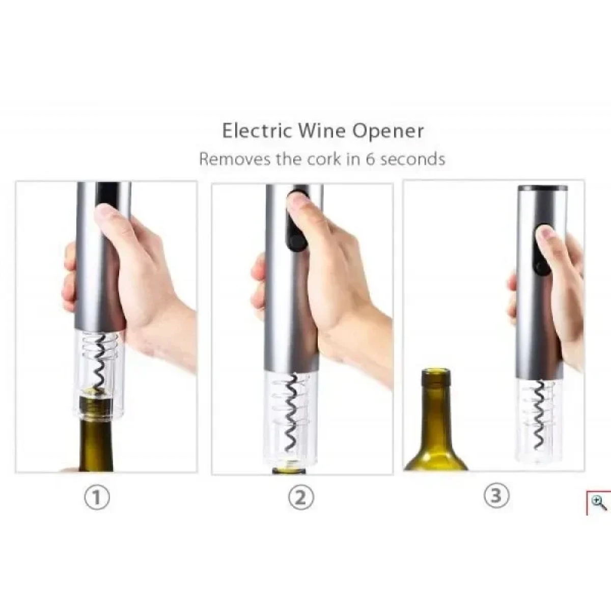 Ηλεκτρικό Ανοιχτήρι Κρασιού – Τιρμπουσόν Electric Wine Opener