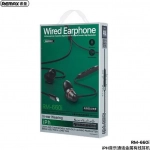 Remax RM-660i In-ear Handsfree με Βύσμα Lightning Μαύρο