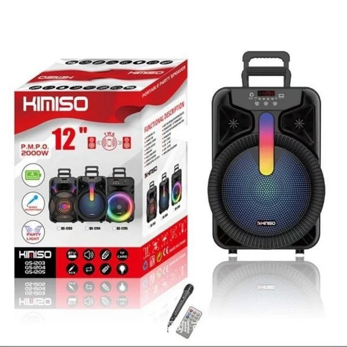 Kimiso WIRELESS KARAOKE SPEAKER-WITH FREE MIC QS-1204