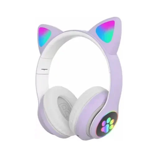 Ασύρματα Ακουστικά - Cat Headphones - Stn28 - 000008 - Μωβ