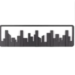 Κρεμάστρα Τοίχου 5 Θέσεων - Wall Shelf Hook City
