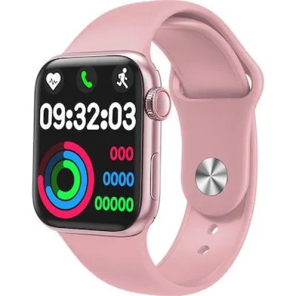 OEM Smartwatch HW12 Split Screen Health Monitor Bluetooth Call Play Music 40mm Ροζ