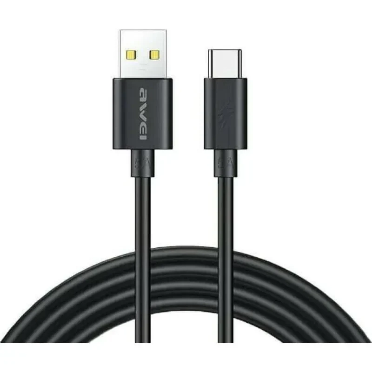 AWEI καλώδιο USB σε Type-C CL-113T, 5A, 0.30m, μαύρο