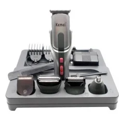 Kemei KM-680a Σετ Κουρευτικής Μηχανής για Γένια και Μαλλιά 8 σε 1