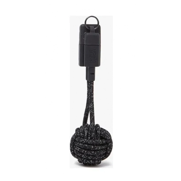 Μπρελόκ Καλώδιο USB To Lightning Native Union 0,2m, Μαύρο