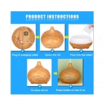 Επιτραπέζια Λάμπα Υπερήχων, Λειτουργία Aroma Diffuser 400 ml Led KP-1206