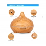 Επιτραπέζια Λάμπα Υπερήχων, Λειτουργία Aroma Diffuser 400 ml Led KP-1206