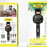 ANDOWL MUSIC WIRELESS MICROPHONE SPEAKER Q-M2911 BLACK - Image 4
