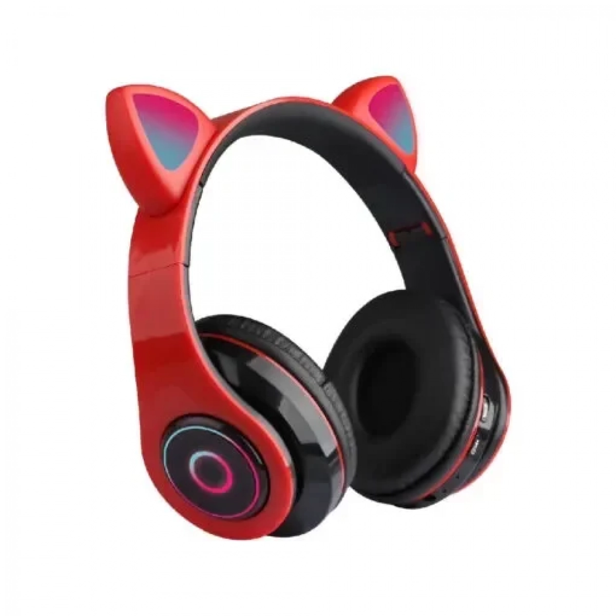 CXT-B39 Ασύρματα/Ενσύρματα On Ear Ακουστικά Σχήμα Γάτας Κόκκινα
