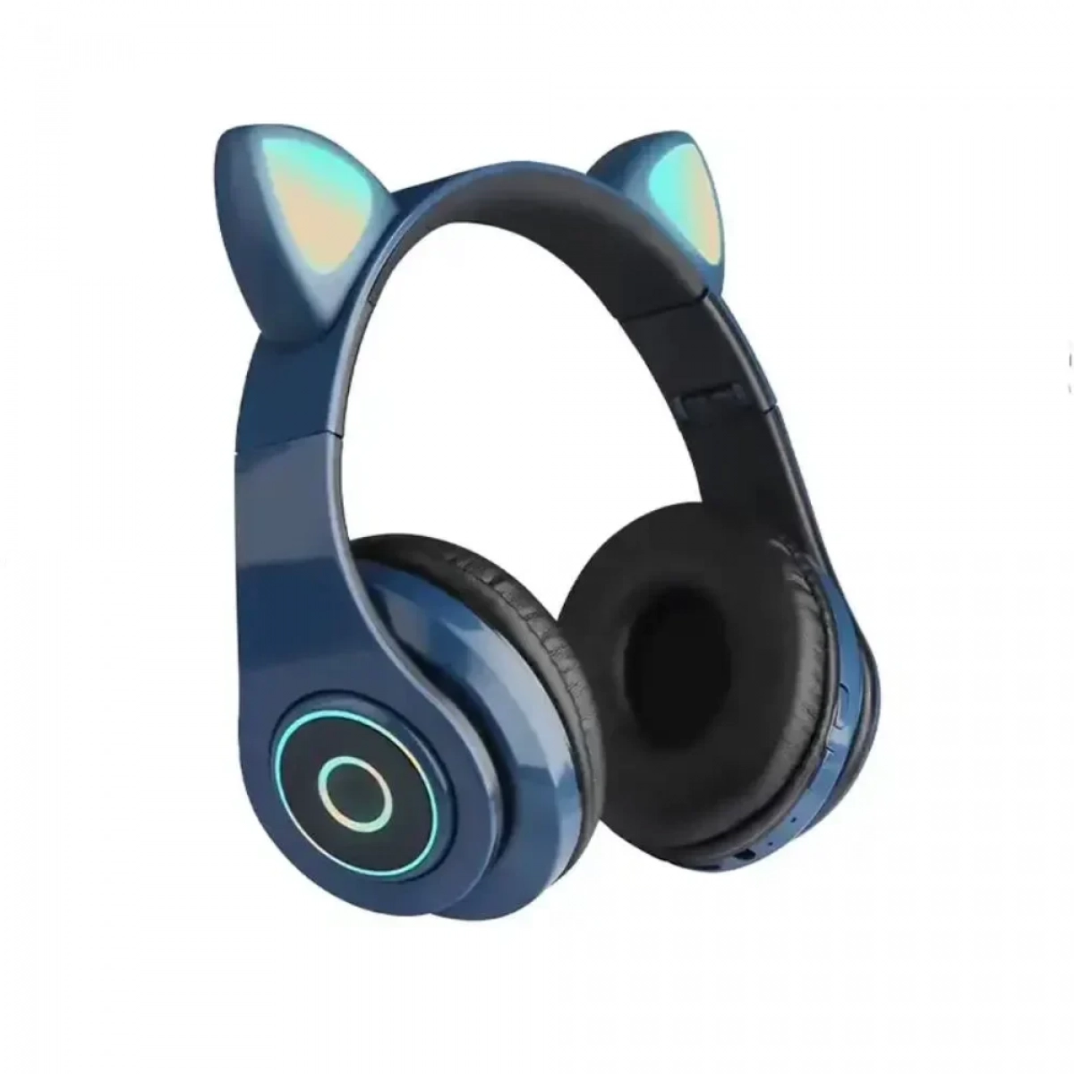 B39 Cat Ear Led Wireless Over Ear Ακουστικά Μπλε - Photo3