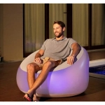 Bestway BW75086 Inflatable Chair, Outdoor Armchair with LED Lights