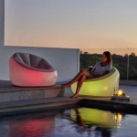 Bestway BW75086 Inflatable Chair, Outdoor Armchair with LED Lights
