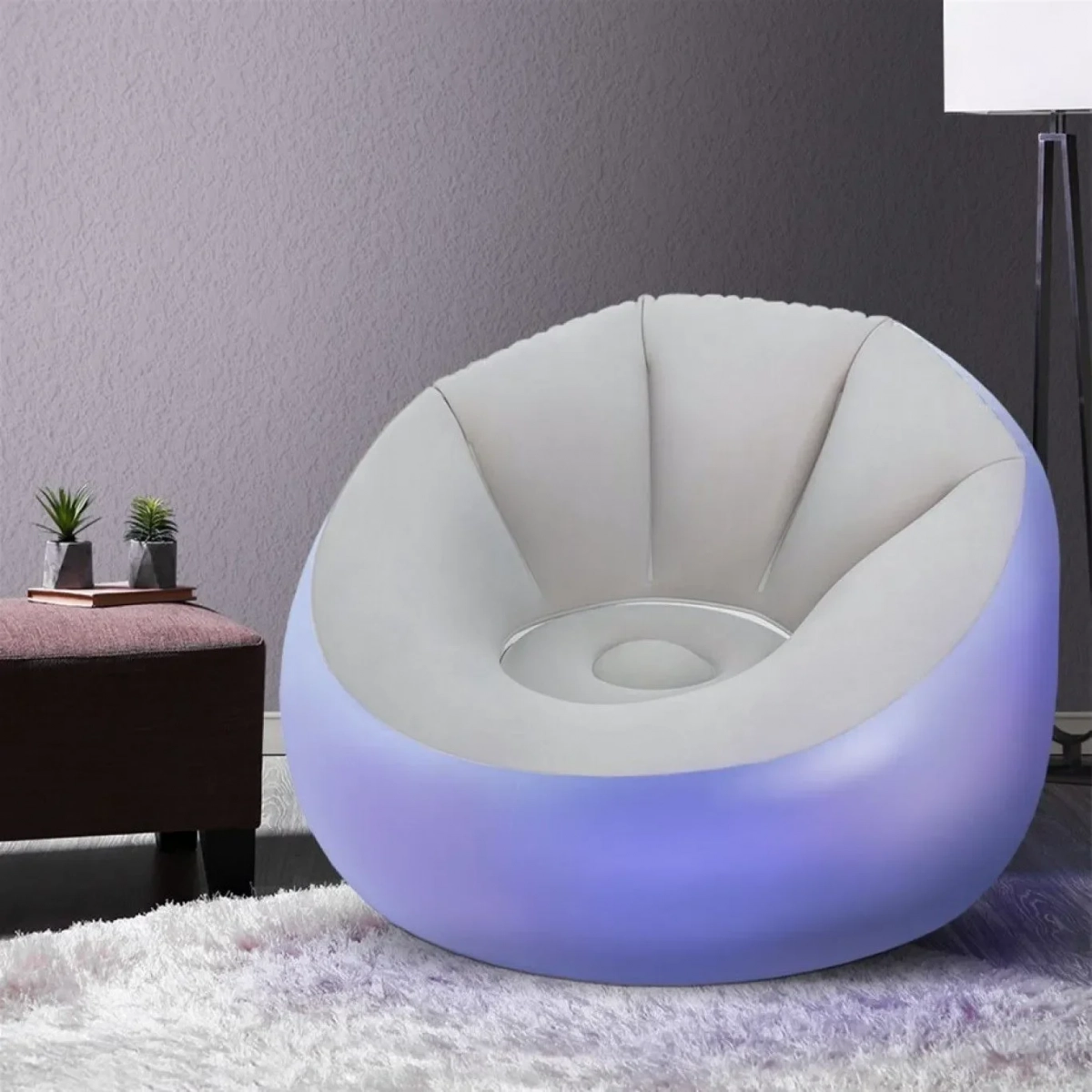Bestway BW75086 Inflatable Chair, Outdoor Armchair with LED Lights