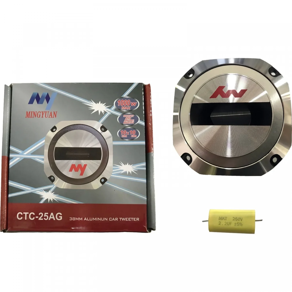 ΗΧΕΙΟ ΑΥΤΟΚΙΝΗΤΟΥ TWEETER ΤΥΠΟΥ ΞΥΡΑΦΙ 38ΜΜ 1000W - CTC-25AG