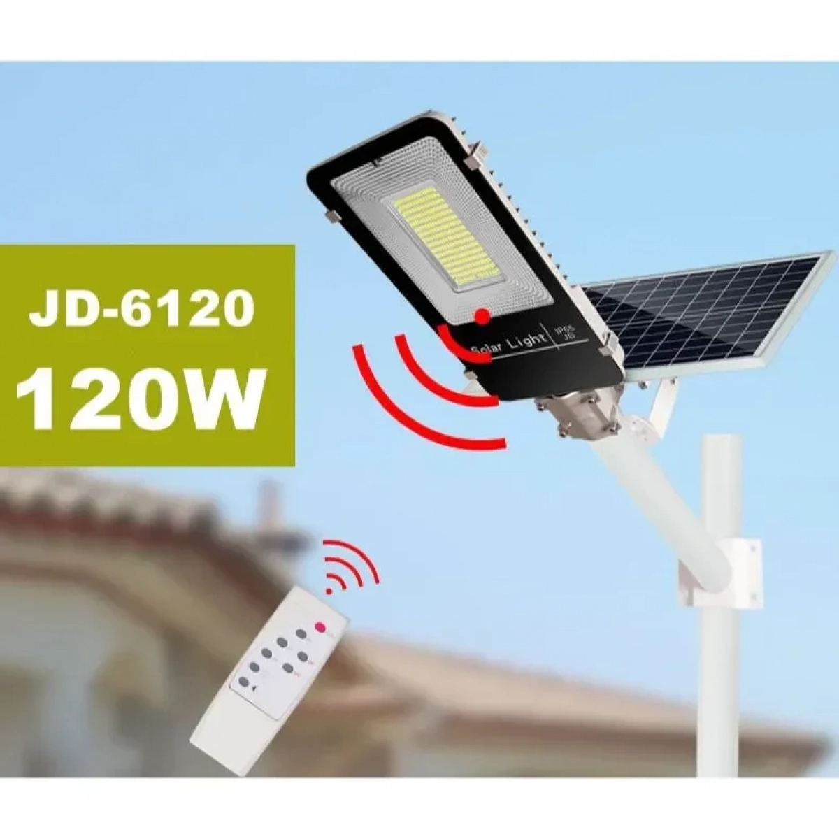 Ηλιακός προβολέας δρόμου -Solar street light JD-6120 120W