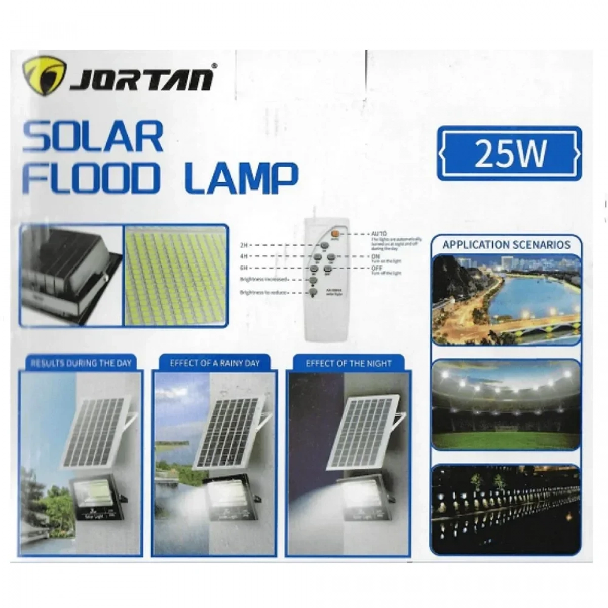 JORTAN IP66 25W Ηλιακός Προβολέας Led - Photo4